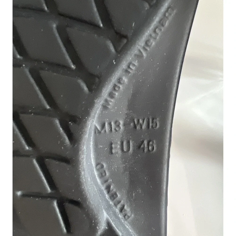 OOFOS  Black Slide Recovery Sandals‎ Slides Men's EU  46 | US 13 Comfort
